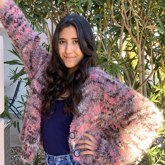 Hand Knitted Boucle Sweater